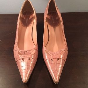 Pink/Grey pointy-toe Enzo Angiolini heels